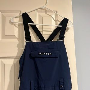 Like New! Boys navy Burton snow bibs